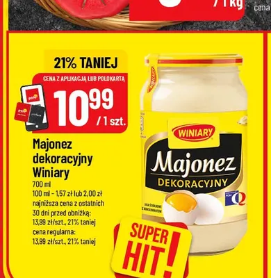 Majonez dekoracyjny Winiary promocja w POLOmarket