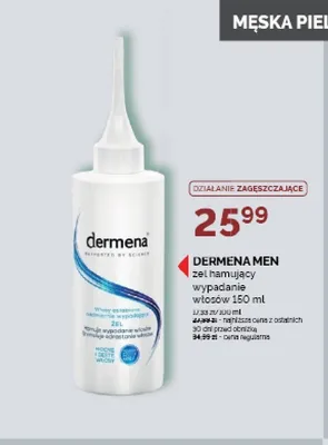 Żel hamujący wypadanie włosów Dermena Men promocja w Ziko Dermo