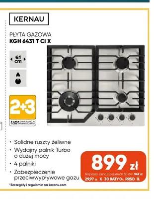 Płyta gazowa Kgh 6431 T Ci X Kernau promocja w Max Elektro