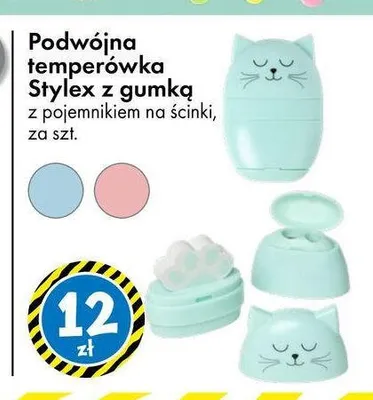 Podwójna temperówka Stylex z gumką promocja w Tedi