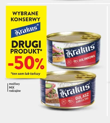 Gulasz angielski Krakus promocja w Intermarche
