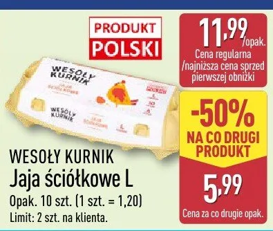 Jaja ściółkowe kl. l Simpl promocja w Aldi