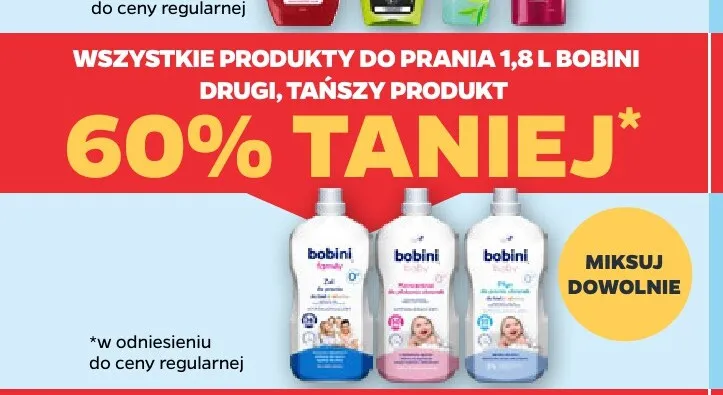 Produkty do prania 1,8 l Bobini promocja w Netto