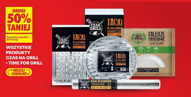 Tacki aluminiowe do grillowania Czas na Grill 10 szt. promocja w Biedronka