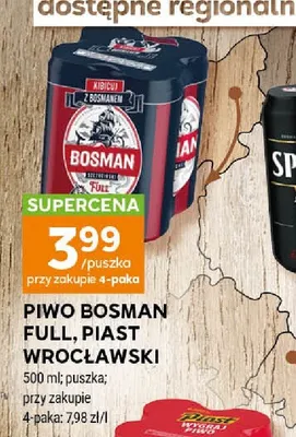 Piwo Piast Wrocławski 4-pak 500ml promocja w Stokrotka