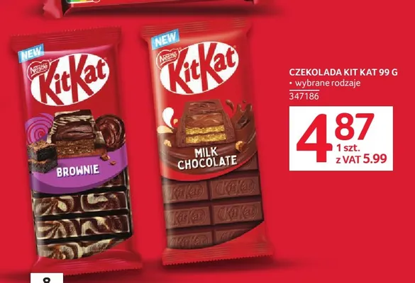 Czekolada KitKat Milk Chocolate promocja w Selgros