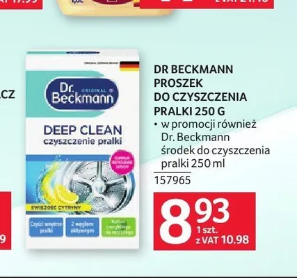 Proszek do czyszczenia pralek Dr. Beckmann promocja w Selgros