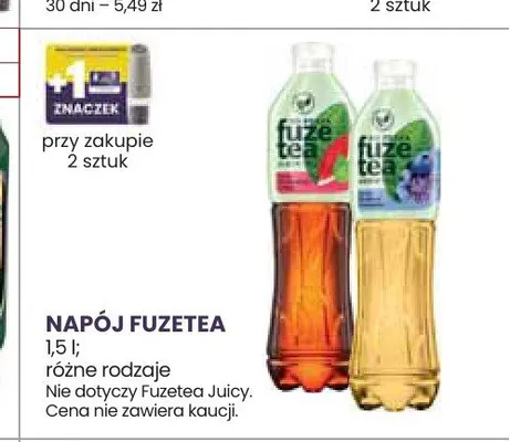 Napój FuzeTea cytryna trawa cytrynowa promocja w Stokrotka