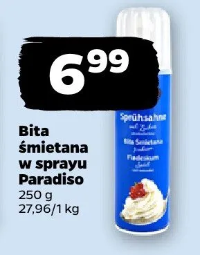 Bita śmietana w sprayu promocja w Netto