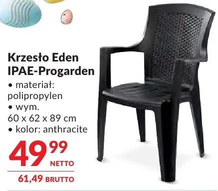 Krzesło Eden IPAE-Progarden promocja w Makro