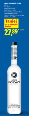 Wódka Adam Mickiewicz Premium promocja w Lidl