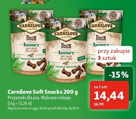 Przysmaki dla psa Carnilove Soft Snacks promocja w MAXI ZOO