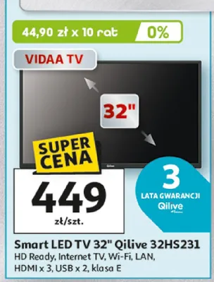 Smart LED TV 32" 32HS231 promocja w Auchan