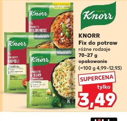 Fix do potraw Knorr promocja w Kaufland