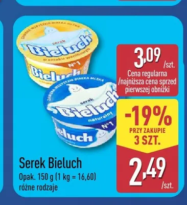 Serek naturalny Bieluch promocja w Aldi