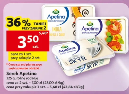 Serek Apetina promocja w Auchan