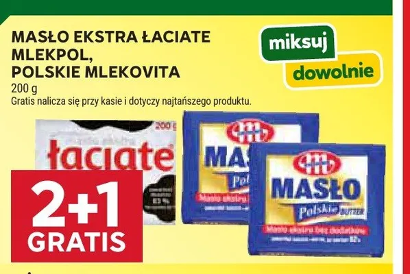 Masło ekstra Łaciate promocja w Stokrotka