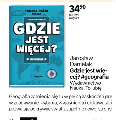 Książka Gdzie jest więcej? #geografia promocja w Empik