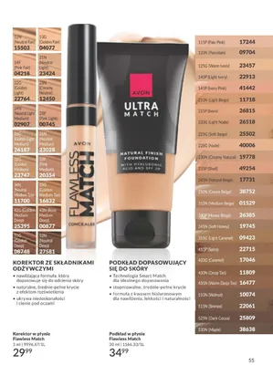 Podkład w płynie Flawless Match promocja w AVON