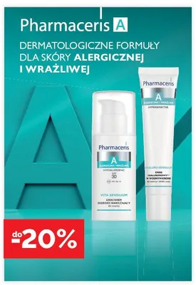 Lekki krem głęboko nawilżający do twarzy Pharmaceris A Vita-Sensilium promocja w Super-Pharm