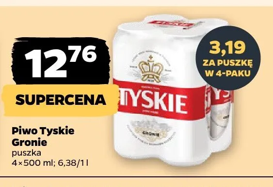 Piwo gronie promocja w Netto