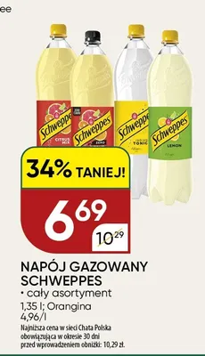Napój gazowany Schweppes Lemon promocja w Chata Polska
