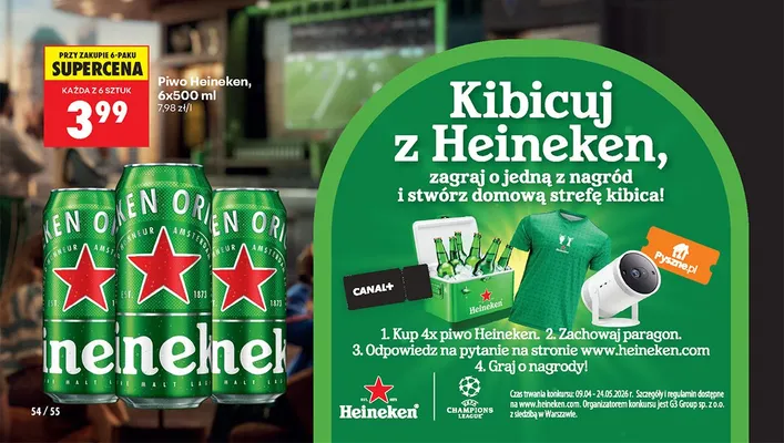 Piwo Heineken promocja w Biedronka