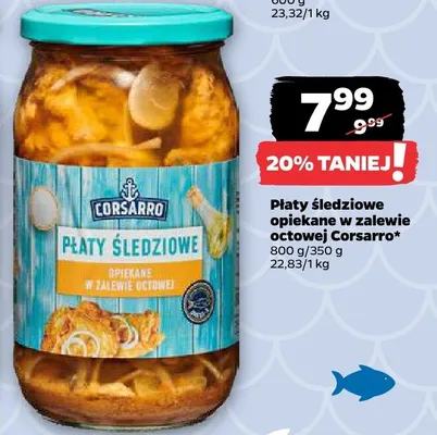 Płaty śledziowe opiekane w zalewie octowej promocja w Netto