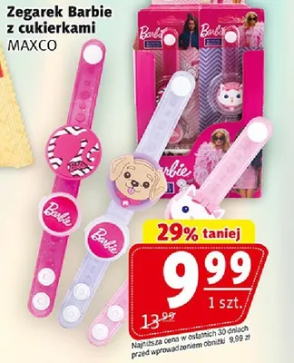 Zegarek Barbie z cukierkami promocja w Prim Market
