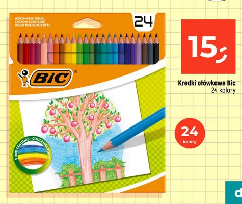 Kredki ołówkowe Bic 24-pak promocja w Dealz
