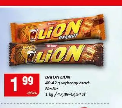 Baton Lion Peanut promocja w Chorten