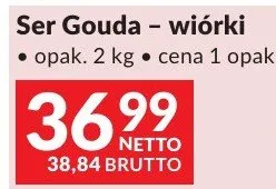 Ser Gouda wiórki promocja w Makro