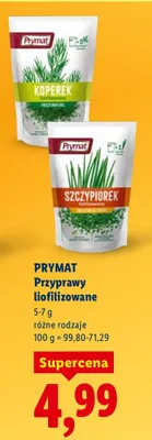 Przyprawy liofilizowane różne rodzaje promocja w Lidl
