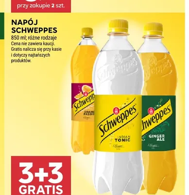 Napój gazowany Schweppes promocja w Stokrotka