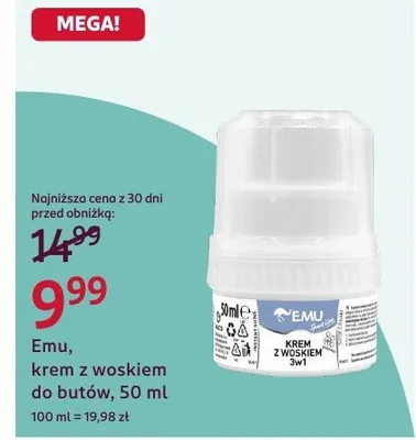 Krem z woskiem do butów promocja w Rossmann