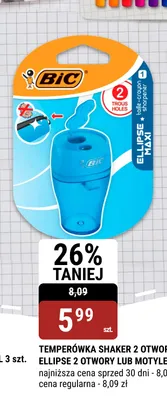 Temperówka Shaker 2 otwory BIC promocja w bi1