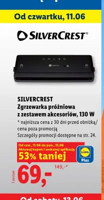 Zgrzewarka próżniowa z zestawem akcesoriów 130W promocja w Lidl