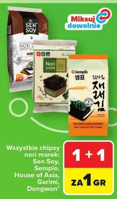 Chipsy nori Garimi promocja w Carrefour