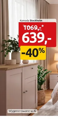 Komoda Stockholm promocja w Black Red White