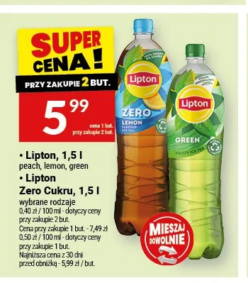 Herbata mrożona Lipton Green promocja w Twój Market