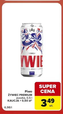 Piwo Żywiec Premium promocja w Carrefour Market