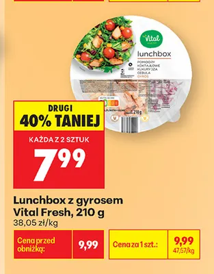 Lunchbox z gyrosem Vital Fresh promocja w Biedronka