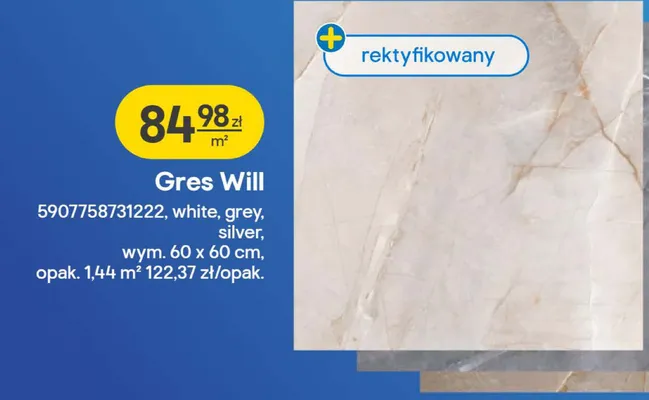 Gres Will white promocja w Castorama