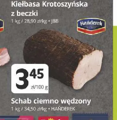 Schab ciemno wędzony Hańderek promocja w Marketvita