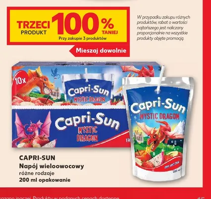 Napój wieloowocowy Capri-Sun Mystic Dragon promocja w Kaufland