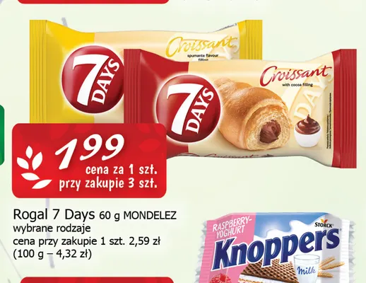 Rogal 7 Days Mondelez promocja w CEZAR Delikatesy