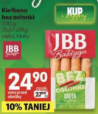 Kiełbasa długa bez osłonki Jbb bałdyga promocja w Delikatesy Centrum