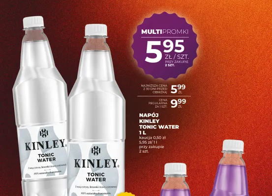 Napój Kinley Tonic Water promocja w Duży Ben