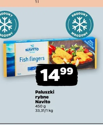 Paluszki rybne Navito promocja w Netto