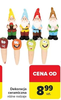 Dekoracja ceramiczna różne rodzaje promocja w Carrefour